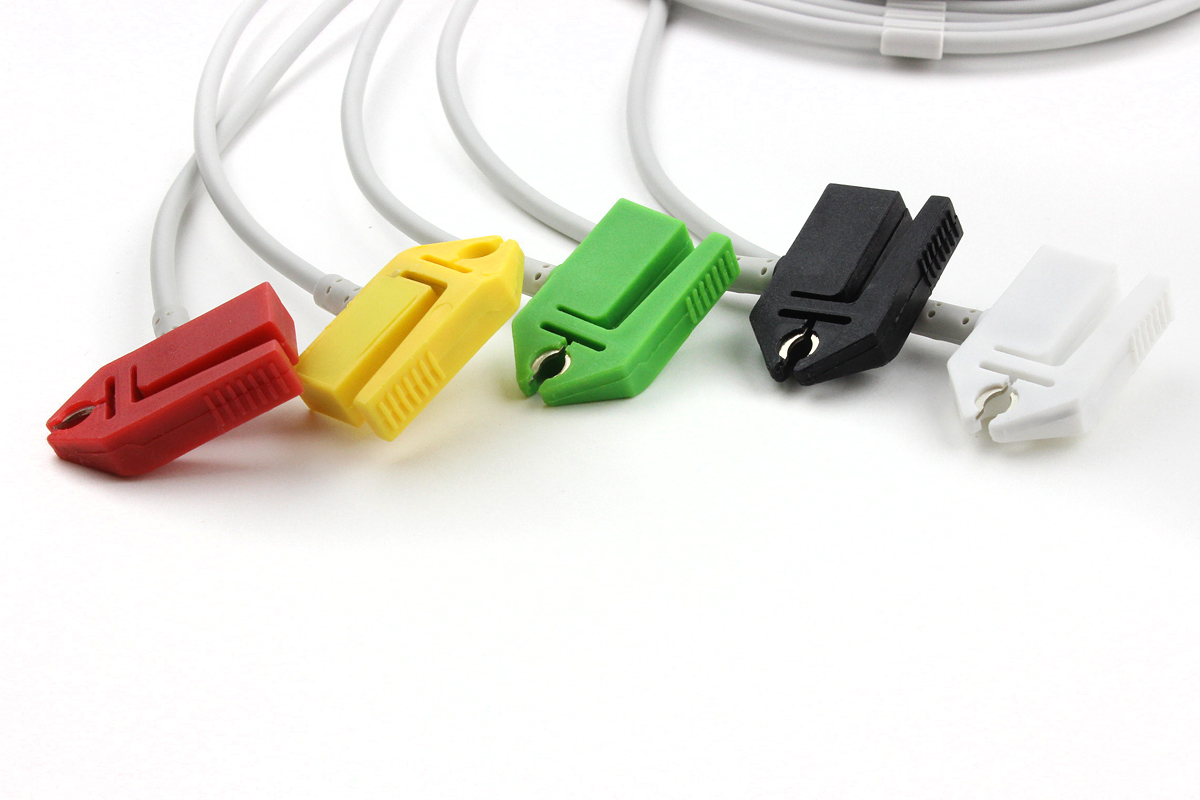 ECG 5 lead wire with IEC Clip for Philips (like M1633A) ECG 5 lead wire with IEC Clip for Philips (like M1633A)