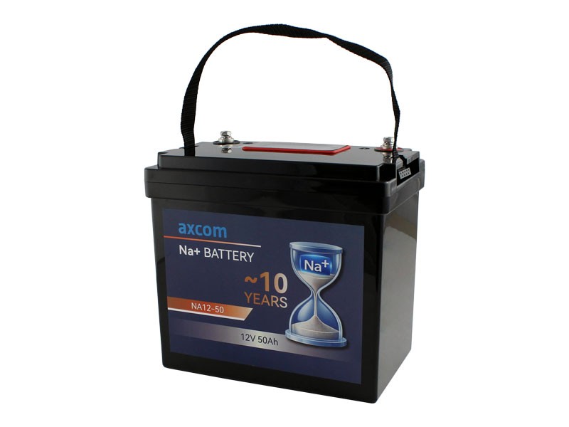 Axcom sodium ion battery 12V 50Ah with M6 contacts