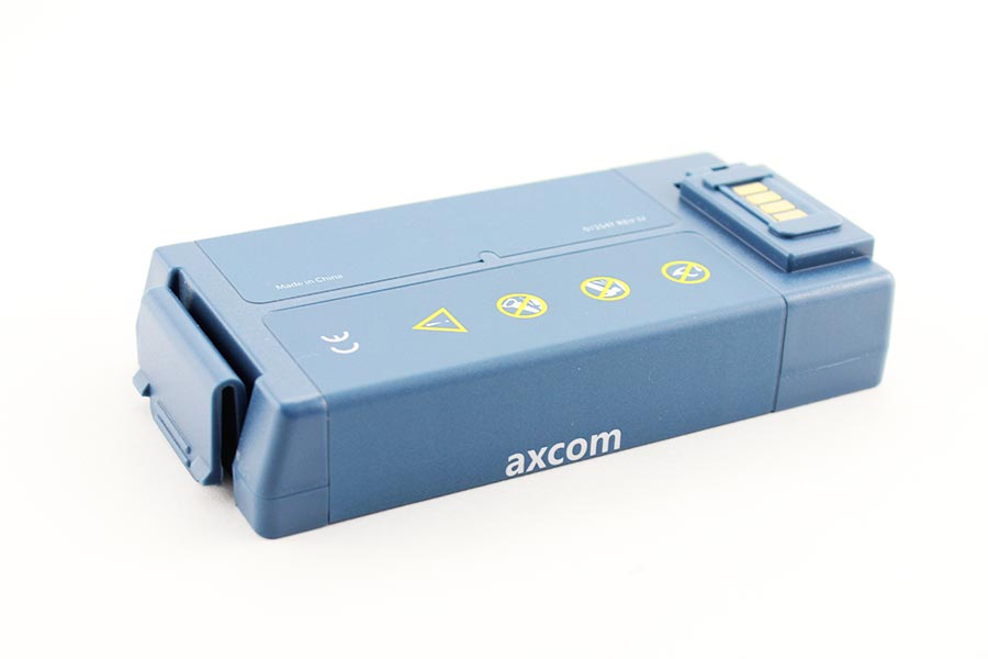 Battery for Philips Heartstart HS1, FRx Defibrillator, backside Battery for Philips Heartstart HS1, FRx Defibrillator, backside