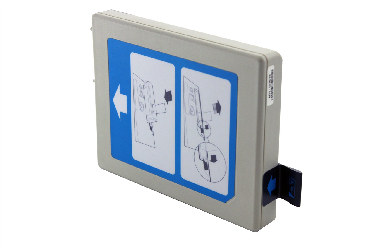 Battery for Philips Heartstart XL+, rear side Battery for Philips Heartstart XL+, rear side