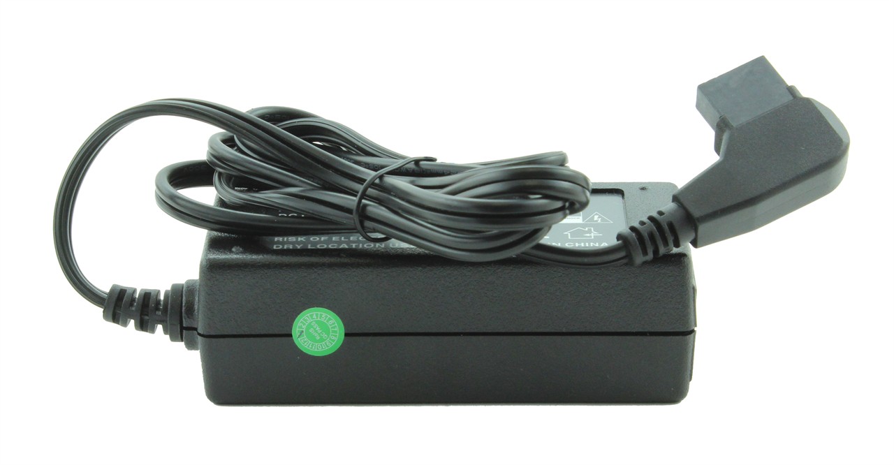 Charger for Sony V-mount Li-ion batteries via D-TAP connection, 2A charging current