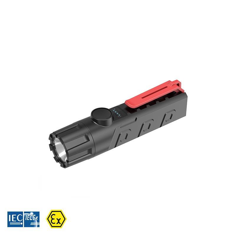 Explosion proof LED Torch incl. Li-Ion battery, ATEX, 14h run time
