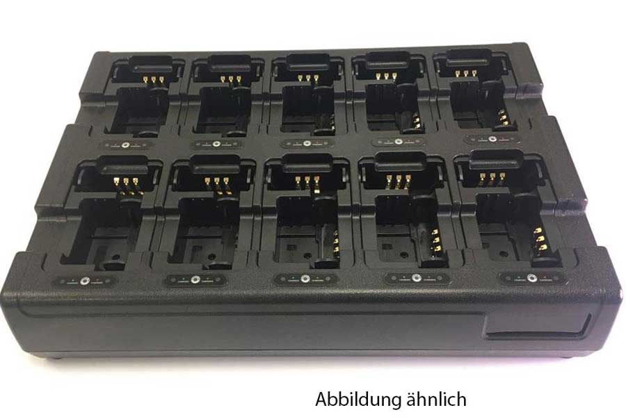 10+10 station charger incl. adapter for Motorola MTP6650, MXP600 10+10 station charger incl. adapter for Motorola MTP6650, MXP600