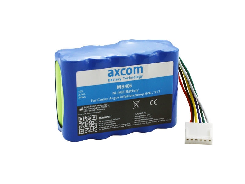 Battery for Codan Argus 606 infusion pump – 12V/2000 mAh Battery for Codan Argus 606 infusion pump – 12V/2000 mAh