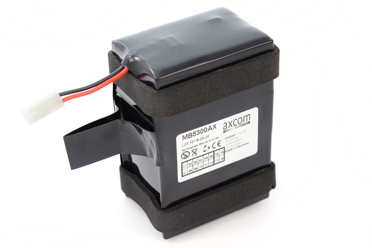 - Axcom Art.-Nr.: MB5300AX- PB-Akku für WELCH ALLYN MONITOR 53NOP - 6V/4,5Ah - Nachbau des abgekündigten Original-Akkus - 100% kompatibel mit dem Original- Hohe Kostenersparnis - Axcom Art.-Nr.: MB5300AX- PB-Akku für WELCH ALLYN MONITOR 53NOP - 6V/4,5Ah - Nachbau des abgekündigten Original-Akkus - 100% kompatibel mit dem Original- Hohe Kostenersparnis