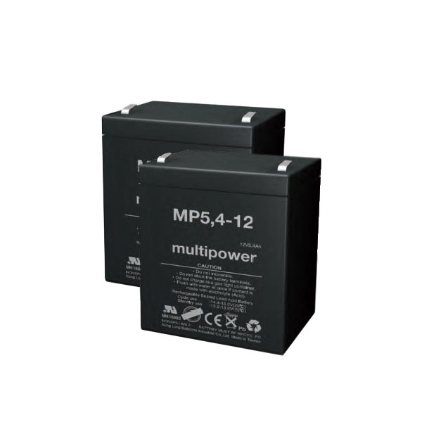 Lead battery Bundle for Voelker S582 - 2x 12V 5.4Ah Lead battery Bundle for Voelker S582 - 2x 12V 5.4Ah