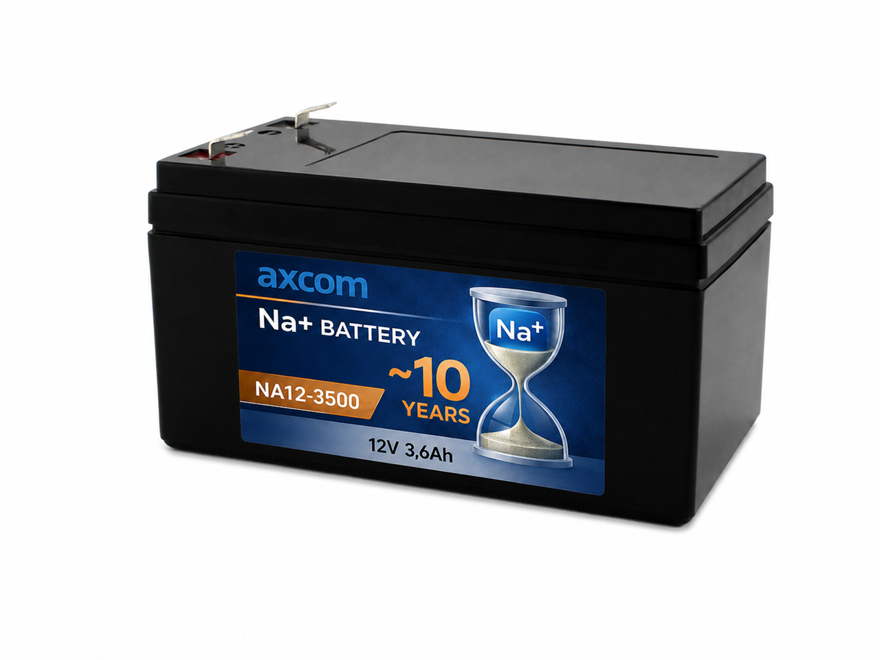 Sodium ion battery 12V 3.6Ah with 4.7mm plug contacts