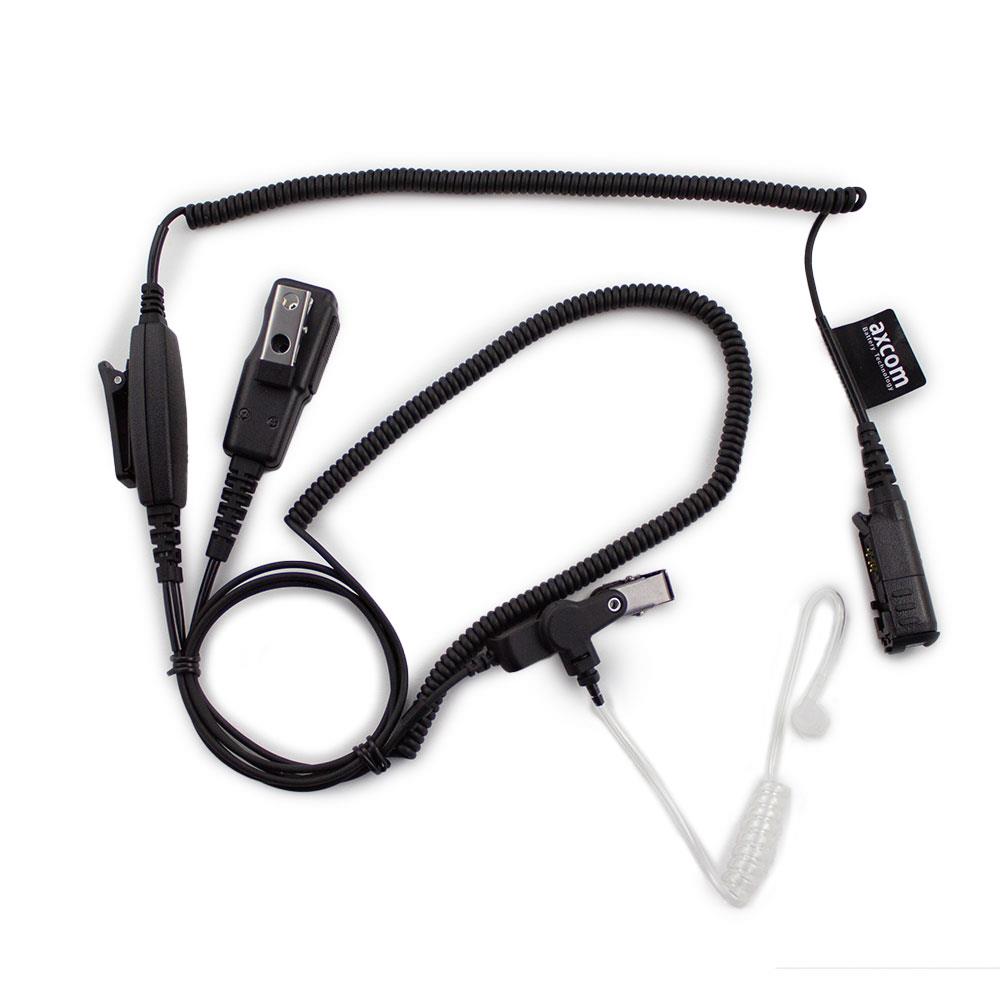 Sound tube headset for Motorola DP2400, DP2600, DP3441, R5, MTP3550 - 2 cable Bayonet connection, PTT Sound tube headset for Motorola DP2400, DP2600, DP3441, R5, MTP3550 - 2 cable Bayonet connection, PTT