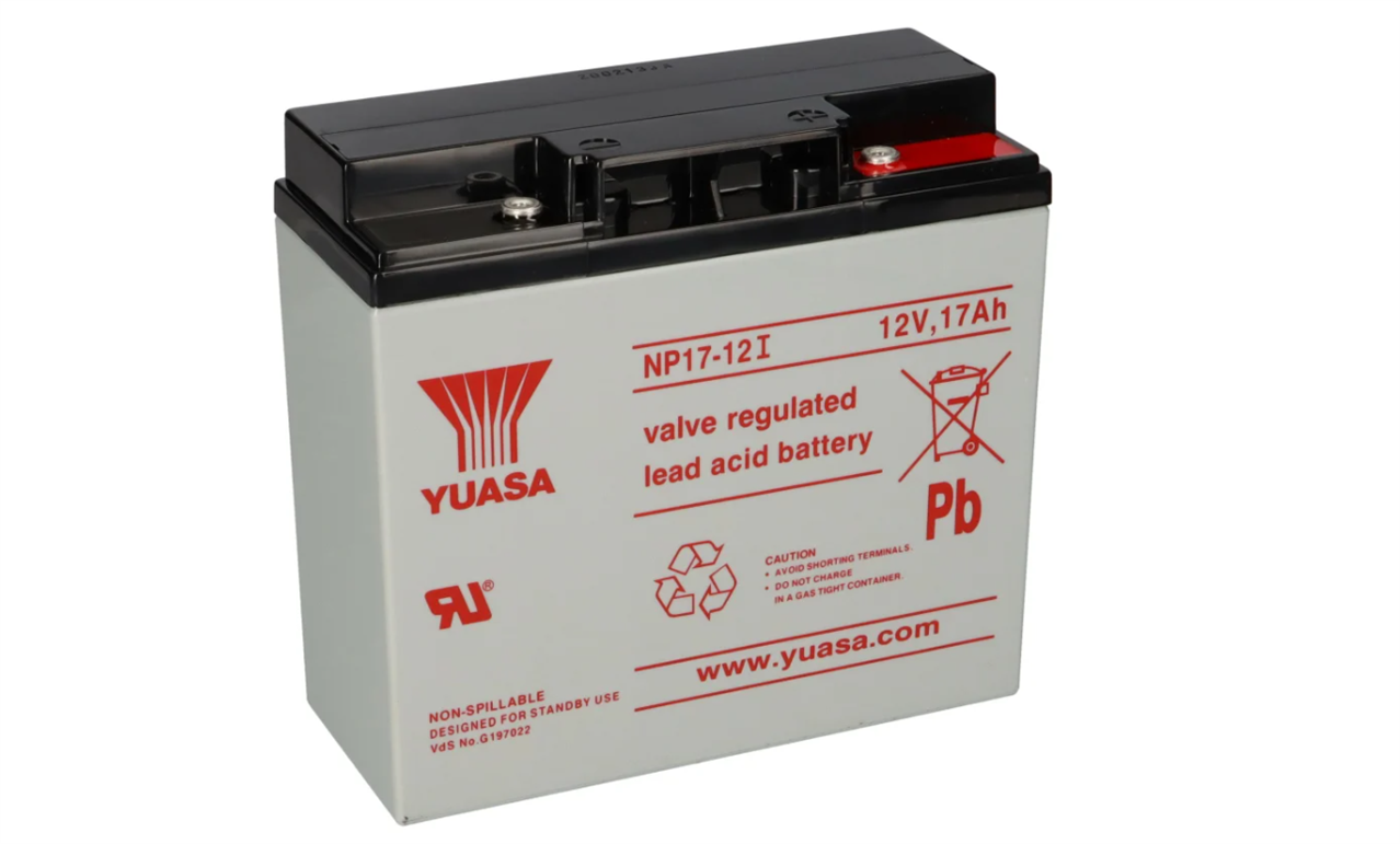 Lead battery Yuasa NP17-12I - 12V/17Ah (VdS)