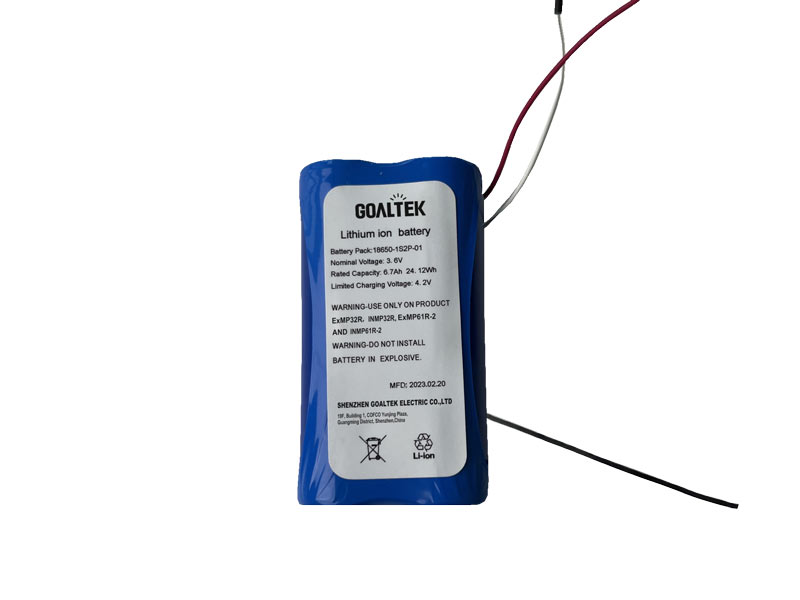 Battery pack for the EXMP61R-2 explosion-proof headlamp Battery pack for the EXMP61R-2 explosion-proof headlamp