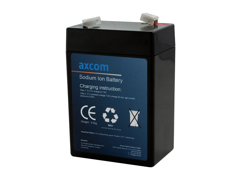 Axcom Sodium-ion battery 6V 4.5Ah with 4.7mm plug contacts Axcom Sodium-ion battery 6V 4.5Ah with 4.7mm plug contacts