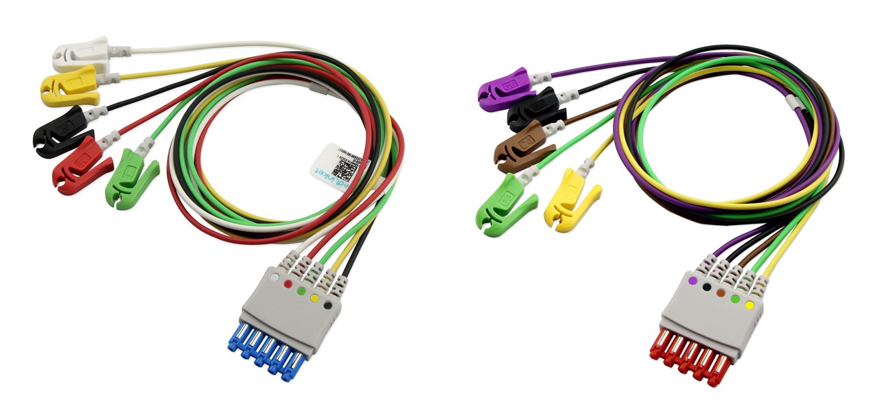 2x 5 lead ECG sensors, like M1978A 2x 5 lead ECG sensors, like M1978A