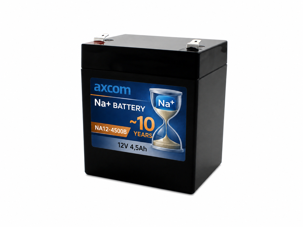 Sodium ion battery 12V 4.5Ah with 6.3mm plug contacts