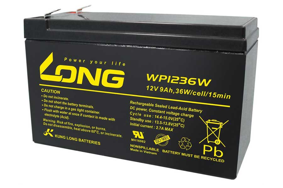 Long Lead-acid Battery WP1236W 