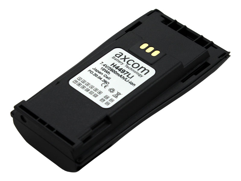 Li-ion battery for Motorola CP040, DP1400 with Sanyo cell – 7.2V/2.5Ah Li-ion battery for Motorola CP040, DP1400 with Sanyo cell – 7.2V/2.5Ah