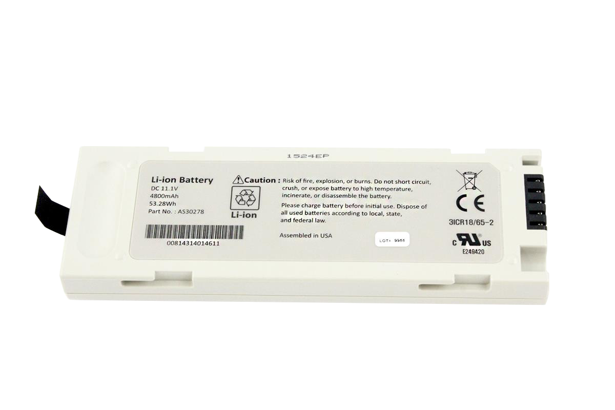 Li-Ion Battery for Mindray PM8000, PM9000, VS800 & Accutor Plus, Trio - 11,1V 4,8Ah Li-Ion Battery for Mindray PM8000, PM9000, VS800 & Accutor Plus, Trio - 11,1V 4,8Ah