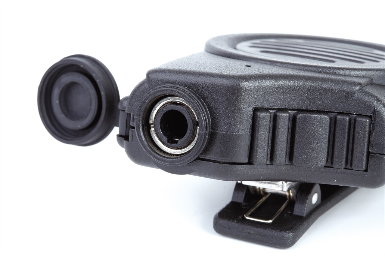 Speaker microphone accessories connection