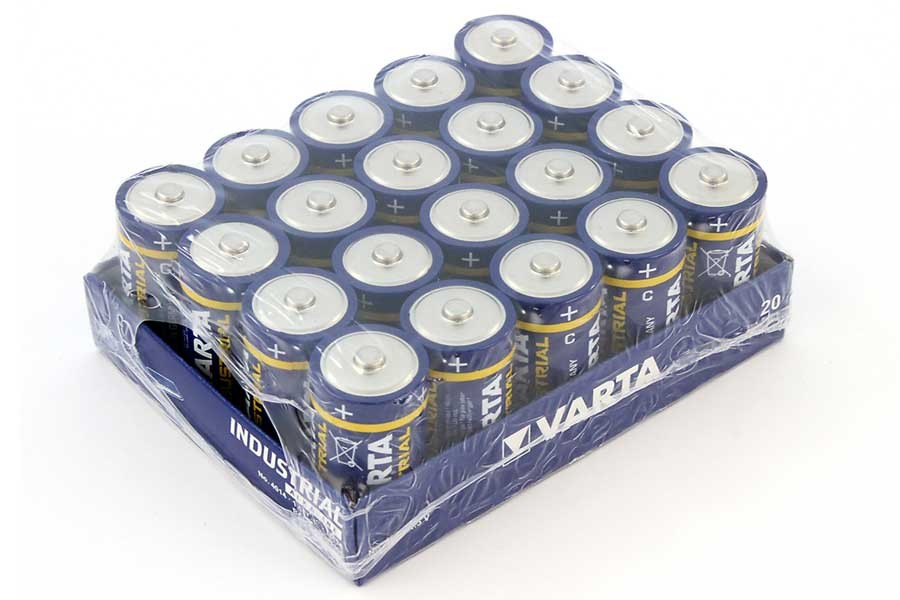 20 pieces Varta Baby C, MN1400, LR14 Batteries, Industrial, Alkaline 20 pieces Varta Baby C, MN1400, LR14 Batteries, Industrial, Alkaline