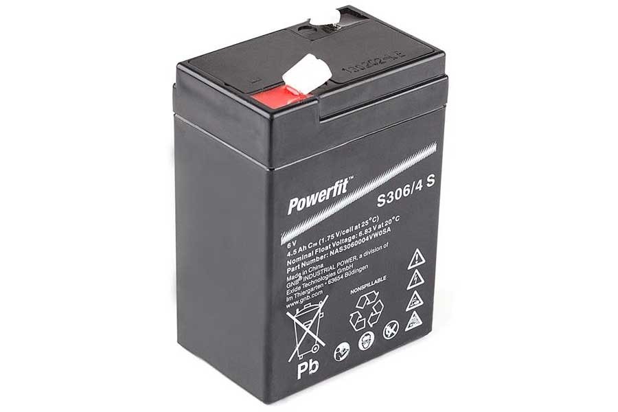 Lead battery SONNENSCHEIN POWERFIT S306/4S - 6V/4,5Ah