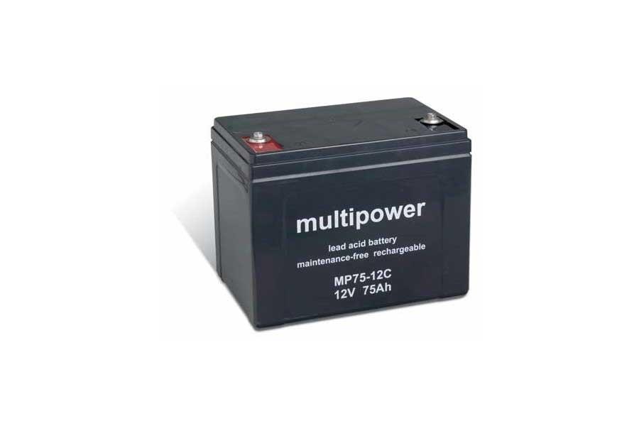 MULTIPOWER Bleiakku MPC75-12 - 12V 75Ah (zyklenfest)