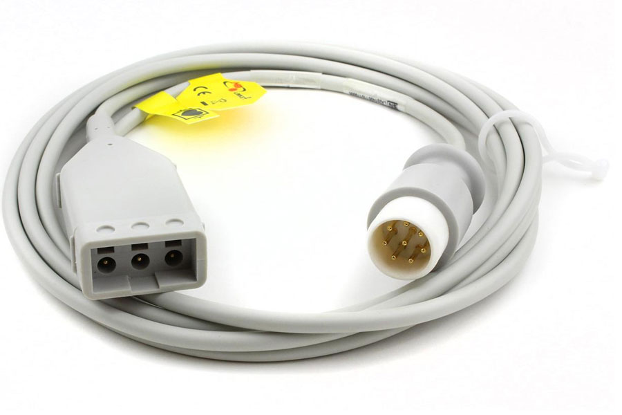3 lead ECG trunk cable with 8-pin plug, like Philips M1590A
