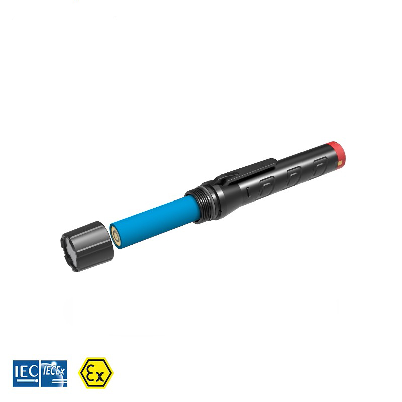 EX-protected LED torch, incl. Li-Ion battery, ATEX, 20h run time EX-protected LED torch, incl. Li-Ion battery, ATEX, 20h run time