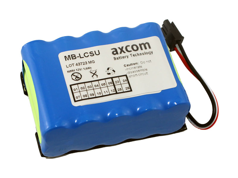 NiMh battery for Laerdal LCSU3, LCSU4 88003040 - type 886113, Spencer Jet series - 12V 2Ah