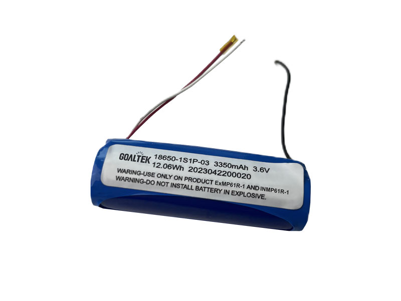 Battery cell for explosion-proof headlamp EXMP61R-1 – 3.6V/3350mAh