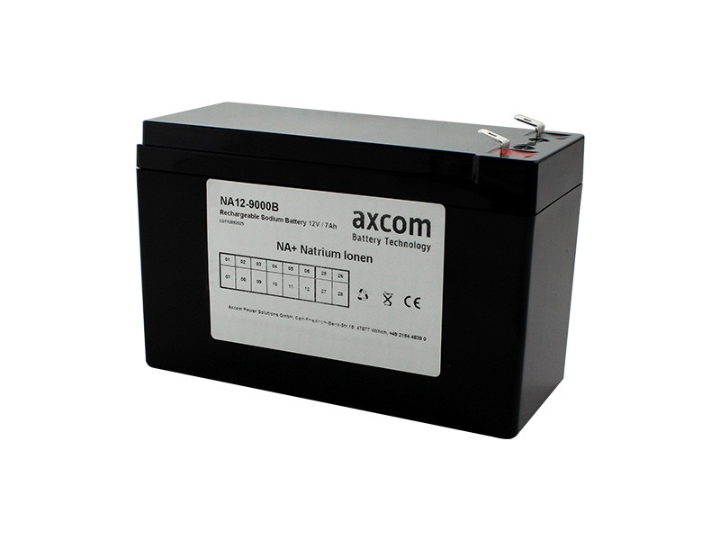 Sodium ion battery 12V 9Ah with 6.3mm plug contacts