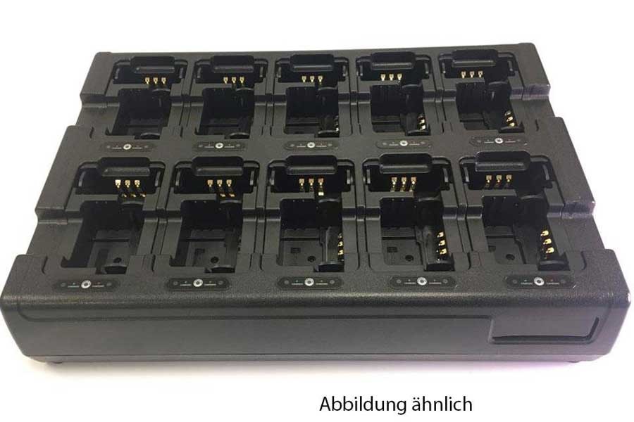 10+10 station charger incl. adapter for Motorola MTP6650, MXP600