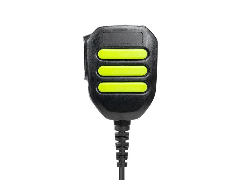 Robust speaker microphone (IP68) for Sepura STP8000, STP9000, SC20, SC21 with 3.5mm connection, yellow