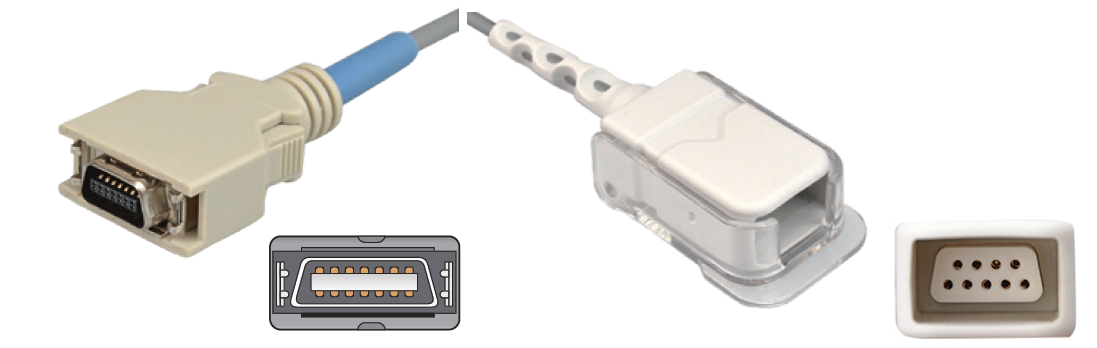 SpO2 extension cable for Masimo LNC-10 (1814) to LNCS