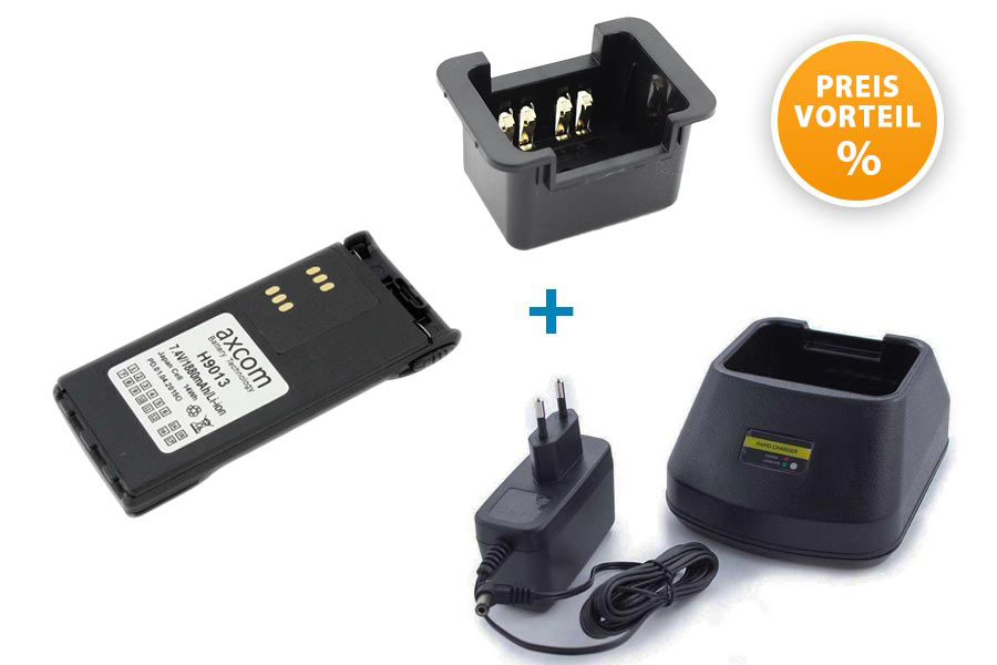 Bundle of battery, charger and charging adapter for Motorola GP320