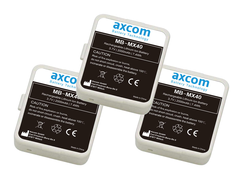 3x Li-Ion battery for Philips IntelliVue MX40 3,7V/ 1,9Ah