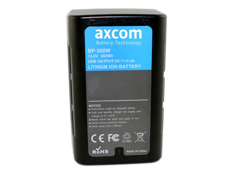 Sony V Mount lithium-ion battery 14.9 V/20.1 Ah/300 Wh with USB & D-Tap Sony V Mount lithium-ion battery 14.9 V/20.1 Ah/300 Wh with USB & D-Tap