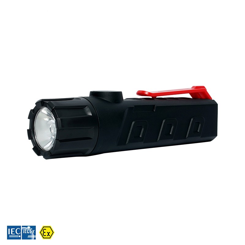 EX-protected LED torch, battery-operated, ATEX, 15h run time