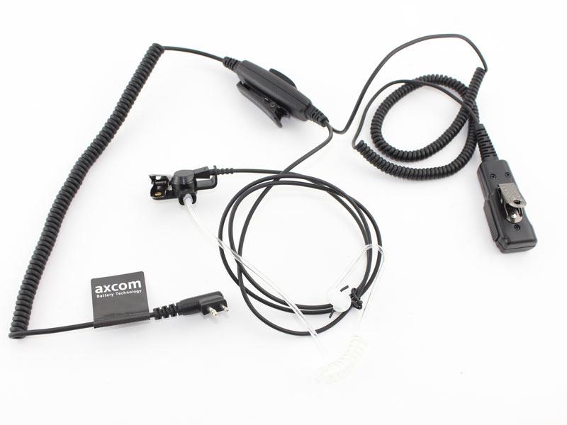 Sound tube headset 2-cable with bayonet connection, microphone, PTT for Motorola GP300, CP040, DP1400, R2 Sound tube headset 2-cable with bayonet connection, microphone, PTT for Motorola GP300, CP040, DP1400, R2