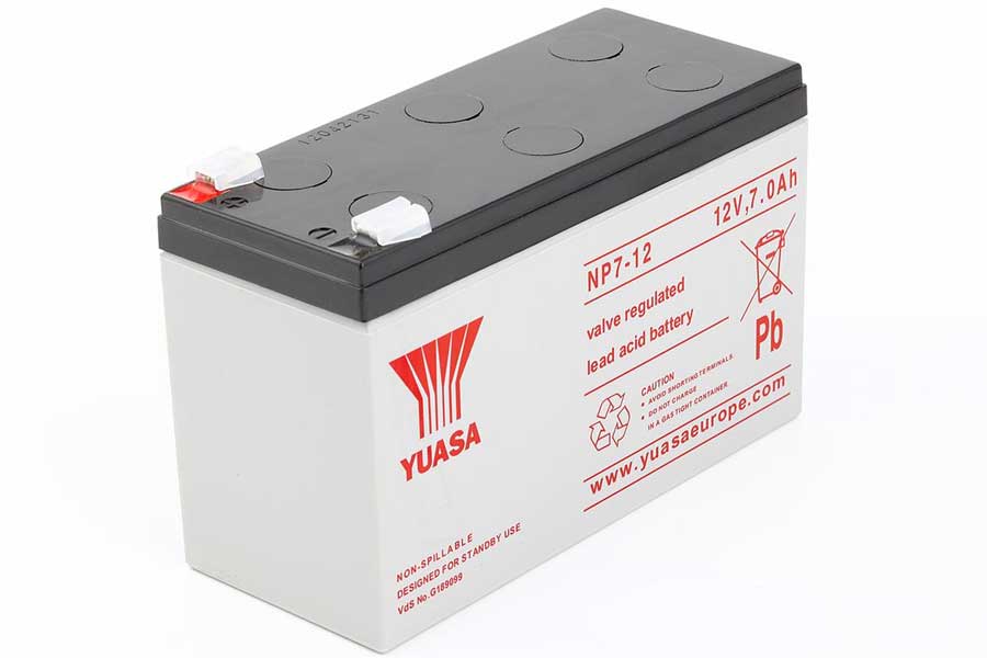 PB-battery (incl. MTZ) YUASA NP7-12 - 12V/7,0Ah (VDS) (4,7mm)