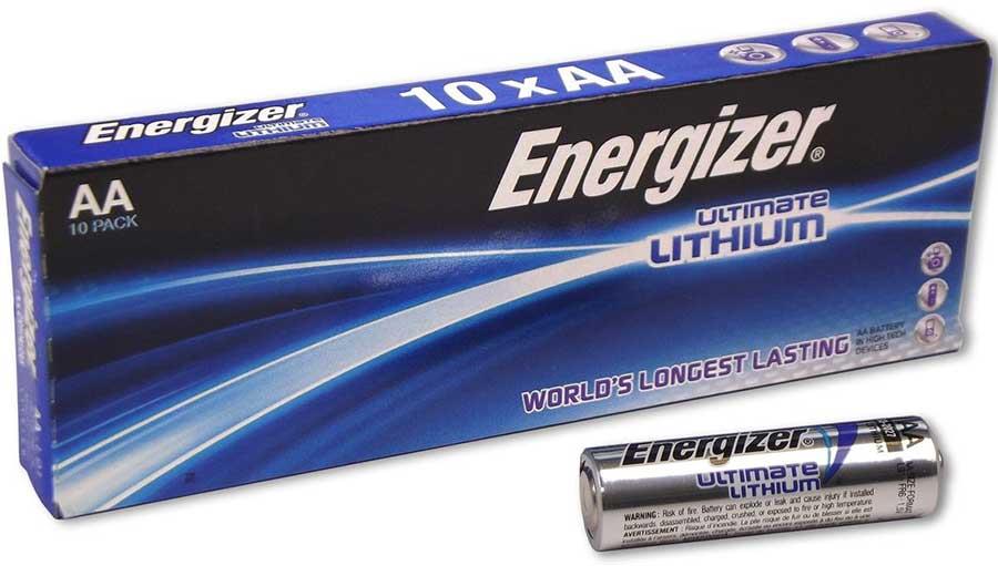 Pack of 10 batteries, Energizer Ultimate, Lithium, Mignon, AA, LR6, 1.5V Pack of 10 batteries, Energizer Ultimate, Lithium, Mignon, AA, LR6, 1.5V