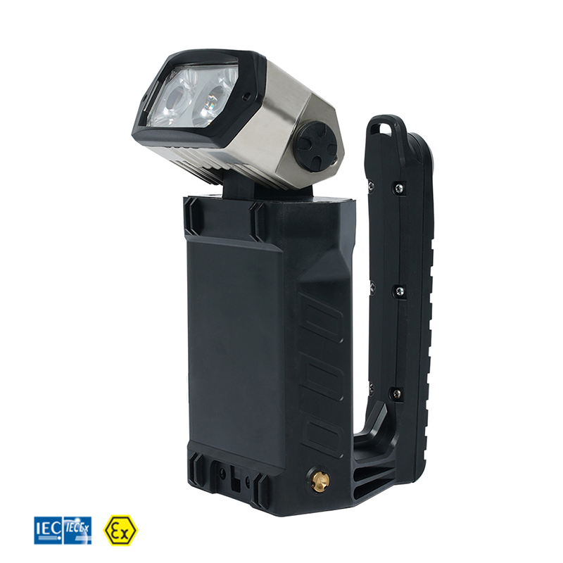 Explosion proof LED Handlamp (rechargeable) incl. Li-Ion battery, ATEX, 20h run time Explosion proof LED Handlamp (rechargeable) incl. Li-Ion battery, ATEX, 20h run time
